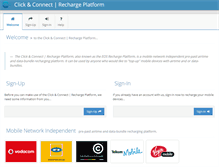 Tablet Screenshot of clickandconnect.co.za
